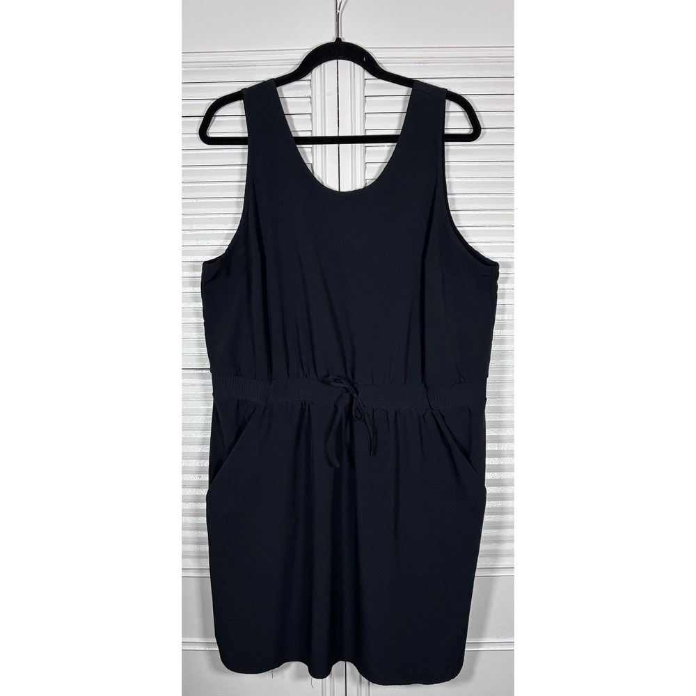 All In Motion Athletic Dress Size XXL‎ Black Cinch Drawstring Waist Sporty Mini